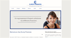 Desktop Screenshot of europ-finances.com