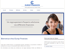 Tablet Screenshot of europ-finances.com